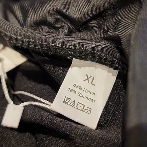 New Black One Piece Swimsuit Sexy Bathing Suit Peek A Boo Size XL - Picture 7 of 16